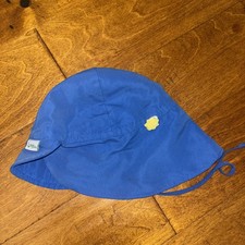 Green Sprouts Baby/Toddler UPF 50 Eco Flap Hat Light Blue Size 9-18 months