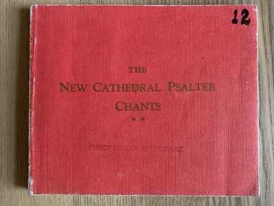 The New Cathedral Psalter Chants Only No. 82 Psalm Book Full Music Evensong