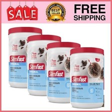 4 Jar SlimFast Original Meal Replacement Shak...