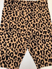 New Wild Fable Ladies stretchy Biker shorts Leopard Print size small