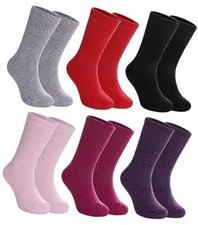 Kids Merino Wool Hiking Socks - Toddler Boys  Girls 8-12 Years Solid Color
