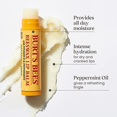 Lippenbalsam Burt's Bees 2er Pack 100% natürlich 4,25g Pflege Lippenpflege