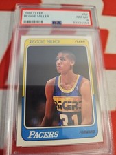 1988-89 Fleer Reggie Miller #57 Rookie Indiana Pacers NBA Base Card PSA. rookie card picture