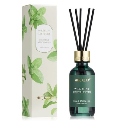 Reed Diffuser Set, 3.38 fl oz (100 ml) - Wild Mint&Eucalyptus Oil Diffusers w...