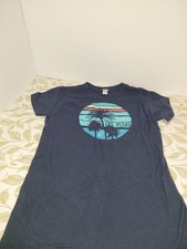 Vegas Girl Navy Blue With Las Vegas Palm Tree Graphic Size XL