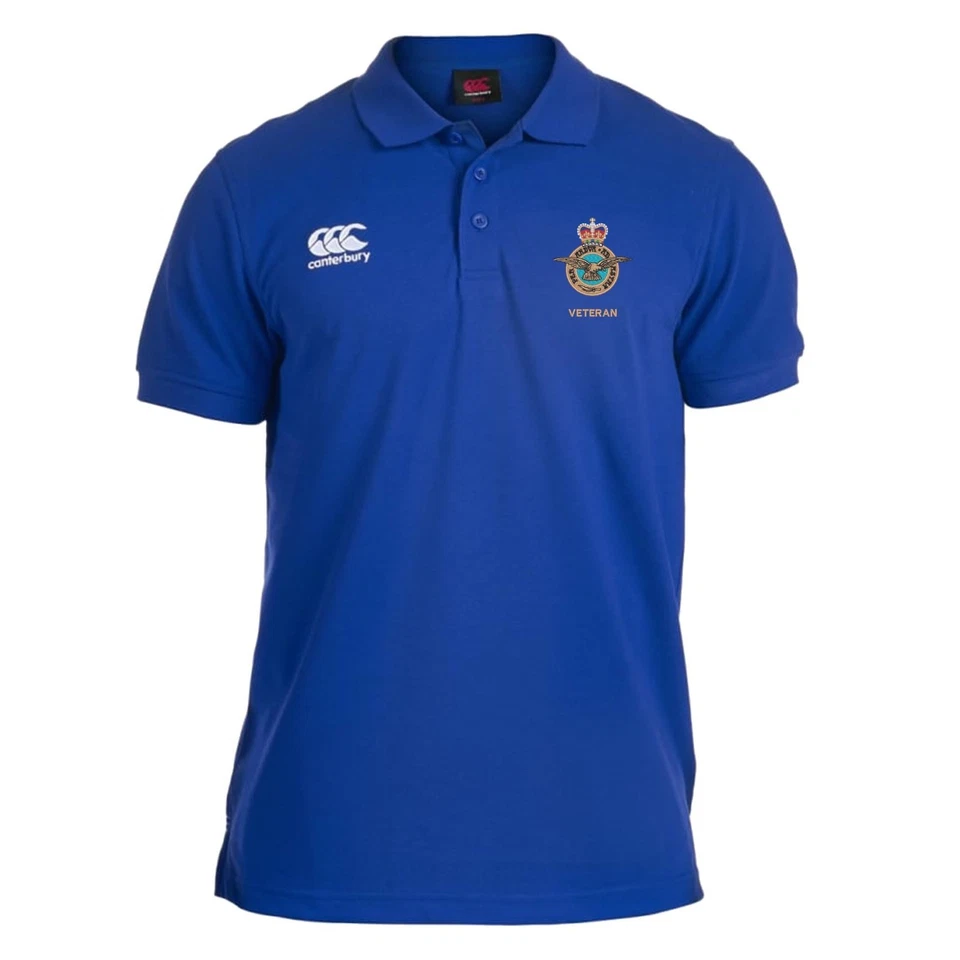 OFFICIAL Royal Air Force Armed Forces Veteran Canterbury Rugby Polo Shirt - Image 1 of 1