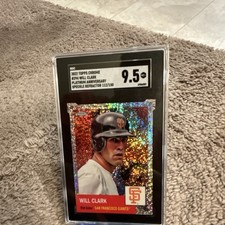 Topps Chrome Will Clark #294 Speckle Refractor SGC 9.5 2022