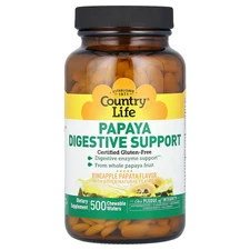 Papaya Digestive Support, Pineapple Papaya, 500 Chewable Wafers