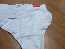 SPANX Shaping Satin Thong Panty 40063R Tummy Slimming NWT LARGE BLUE