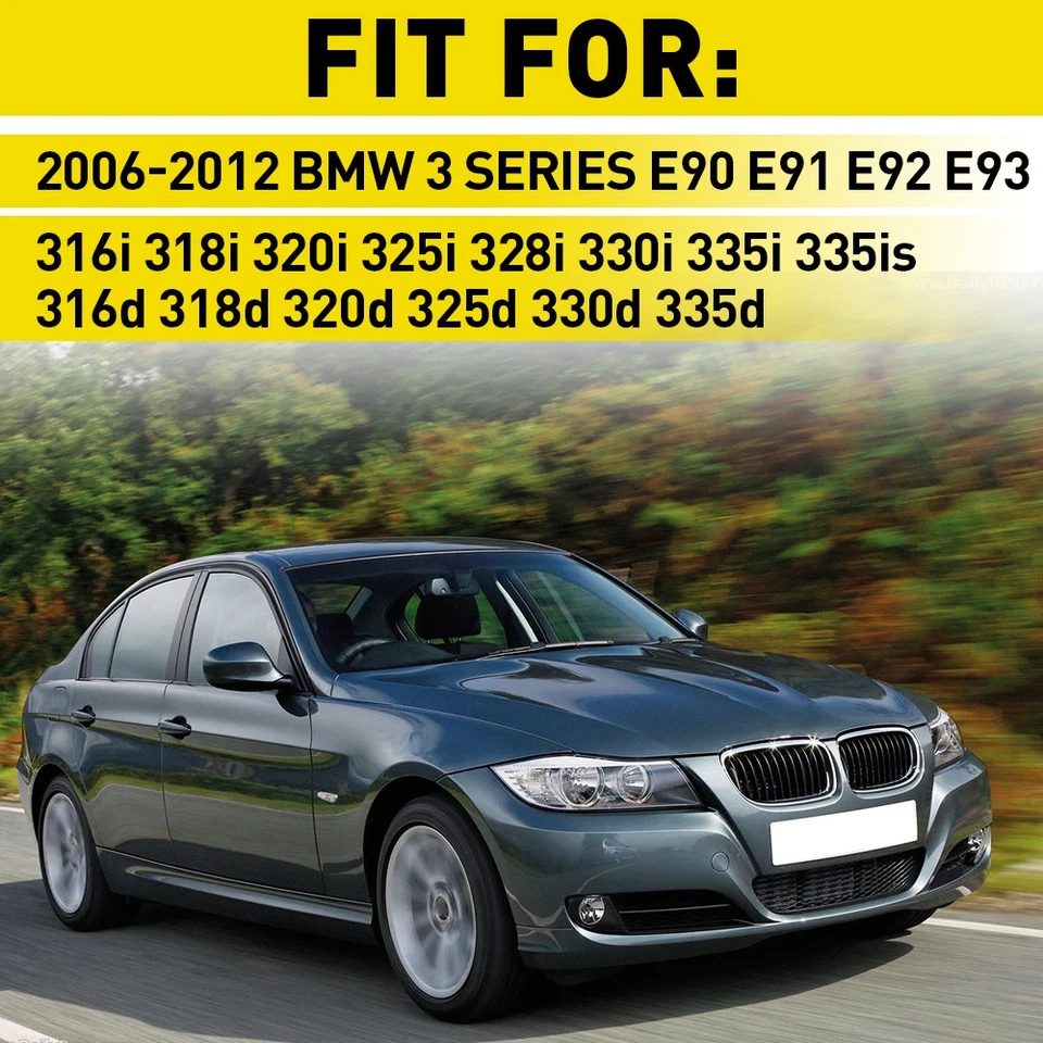 Carbon Fiber Interior Console Armrest Lid Cover Trim for BMW 3er E90 E91 E92 - Imagem 2 de 4