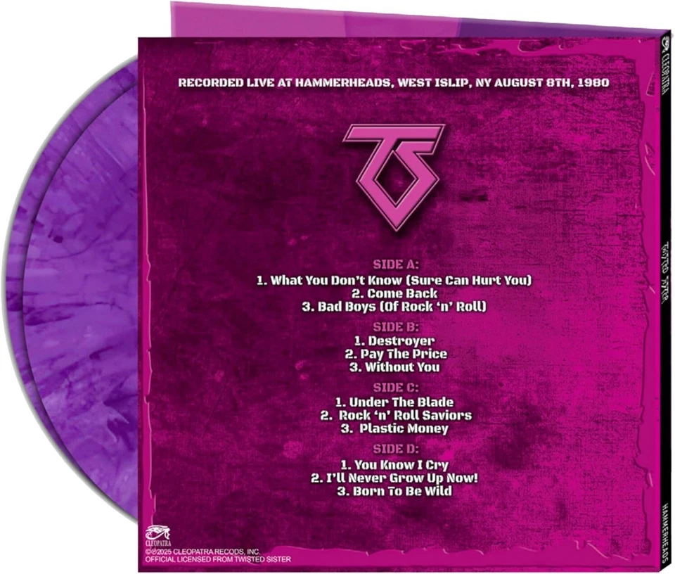 Twisted Sister Hammerheads 1980 (Vinyl) (UK IMPORT) (PRESALE 12/26/2025) - Image 3 of 3