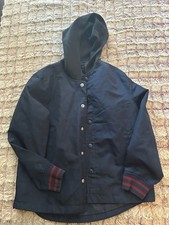 Old Navy kids light wind breaker Jacket with Red Accents size 8