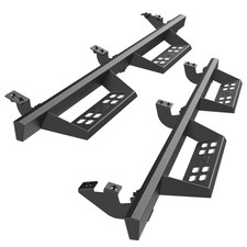 Running Boards Truck Pickup 4" Drop Fine Texture Black Side Steps Nerf Bars 2pcs