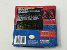 Nintendo Virtual Boy Galactic Pinball Virtual Boy Box Cartridge and manual