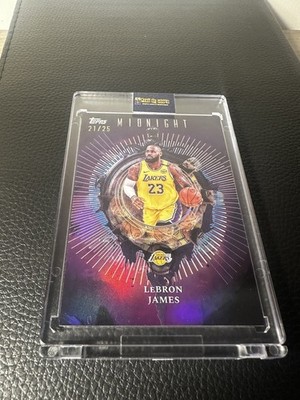 LeBron James 2025 Topps Midnight Insomnia /25 SSP Lakers Rare
