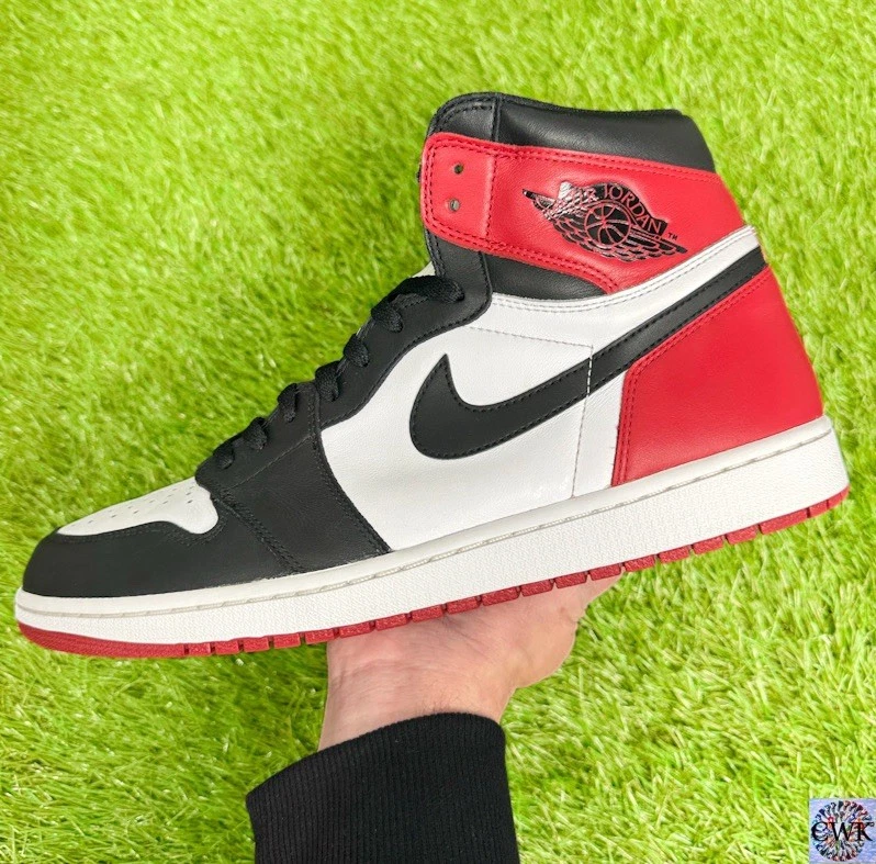 Nike Air Jordan 1 Retro Alto OG Puntera Negra 2016 Talla 14 Buen Estado 555088 125 Foto 3 de 4