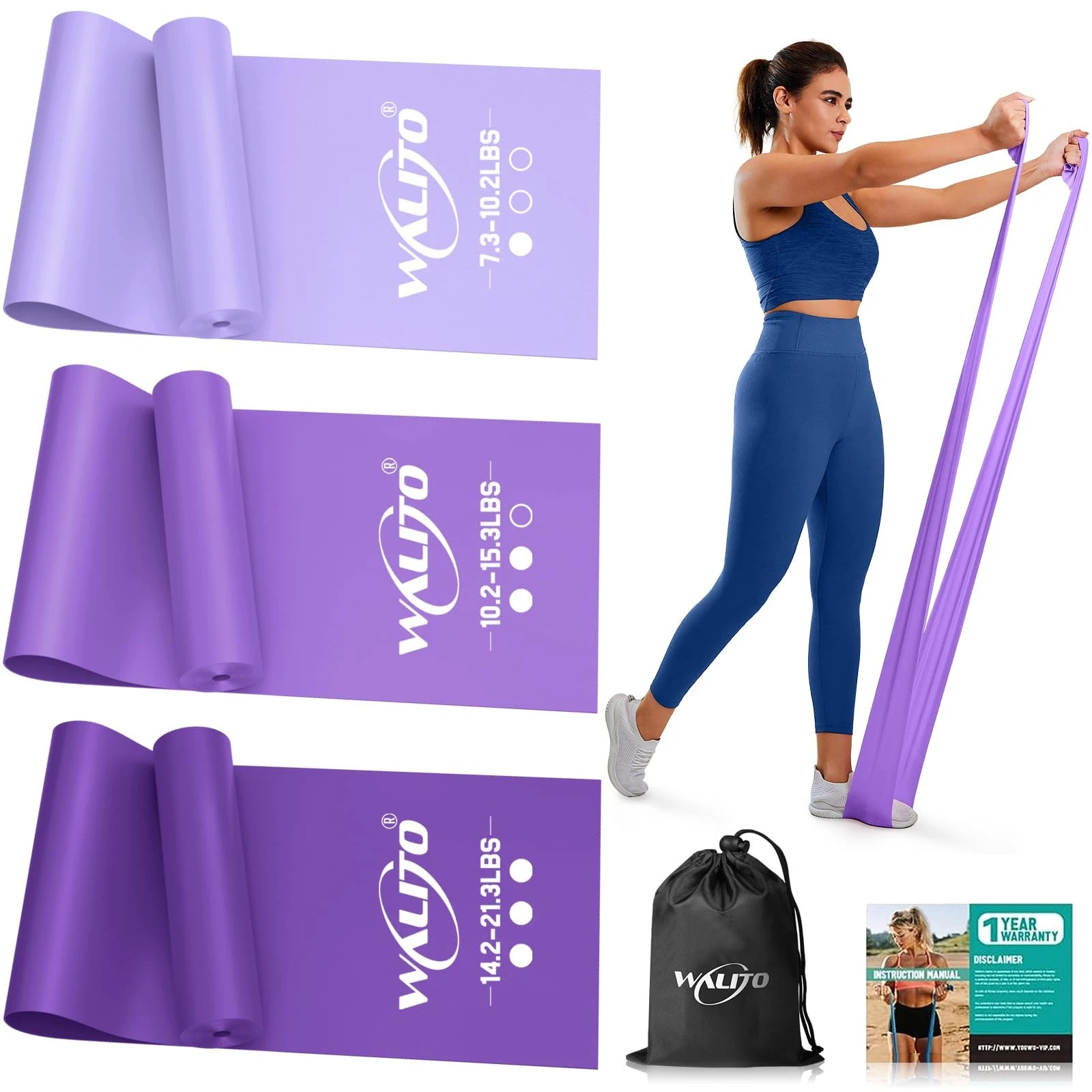 Resistance Bands for Working Out, Exercise Bands for and Men, Workout Bands f...
