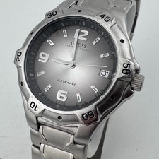 Guess Quartz Watch G66404G Men 100m Silver Ro...