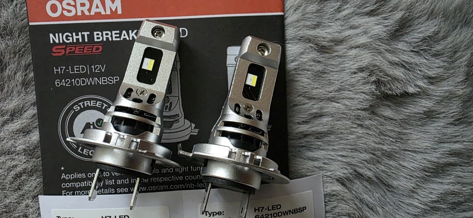 2x OSRAM H7 NIGHT BREAKER LED SPEED 450 6000K StVZO-Konforme 2025 - Bild 3 von 4