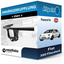 Für Fiat 500 Fliessheck 07.2007-08.2015 WESTFALIA Anhängerkupplung starr neu