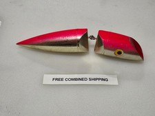 Luhr Jensen Jointed J Plug #5 Trolling Lure 6" Chrome Pink Back
