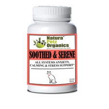 Organic Pet Systems Soothed  Serene Cat Anxiety  Calming Supplement