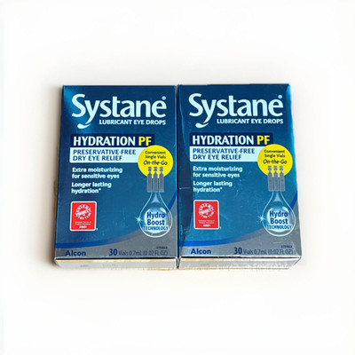 Systane Lubricant Eye Drops Hydration PF Dry Relief 30Ct x2 Exp 2026+