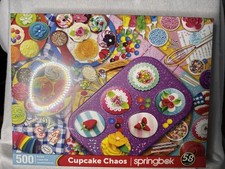 500 pc Springbok puzzle-- CUPCAKE CHAOS --New/sealed! NIB made in USA 2021