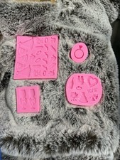 Wedding/Engagement Silicone Fondant/Chocolate Molds for Cake Decorating 4 pcs