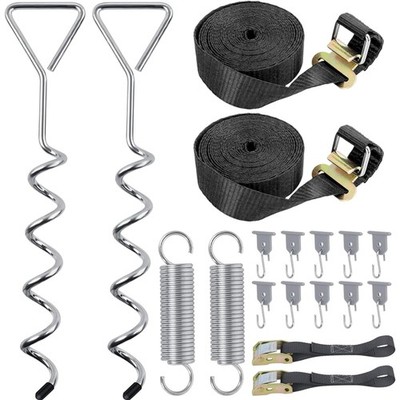 Sturmband, Markise Set, Spanngurte, Erdanker, Haken, Camping, Wohnmobil Zubehör