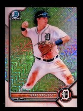 Izaac Pacheco 2022 Bowman Chrome Prospects Mojo Refractor #BCP-106 Tigers