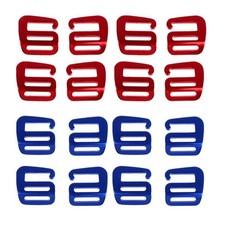 8 Paires de Boucles de Sangle Réglables de 25 Mm Crochets En G pour Bagages