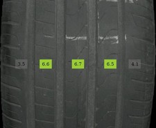 275/35 R19 100Y Sommerreifen Pirelli Cinturato P7 6mm DOT 0924 - 2 REIFEN