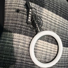 LED Ring Light Portable Photo Studio Continuous Lighting, White/Black