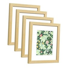 8x10 Picture Frame Made of Solid Wood Photo Frame with 8x10 set of 4 NATURAL