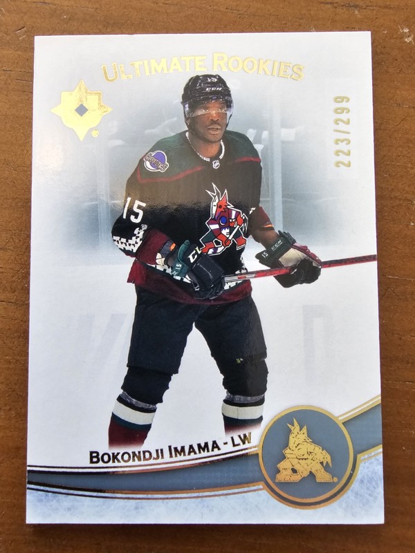 2022 Upper Deck Ultimate Collection Rookies 223/299 Bokondji Imama RC Coyotes 