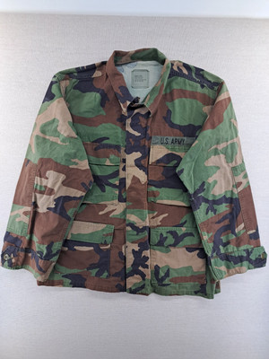 Army Jacket Medium X Short Woodland Temperate BDU Camo