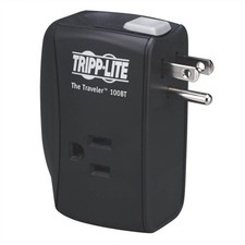Tripp Lite 2 Outlet Portable Surge Protector Power Strip, Direct Plug In, Tel...