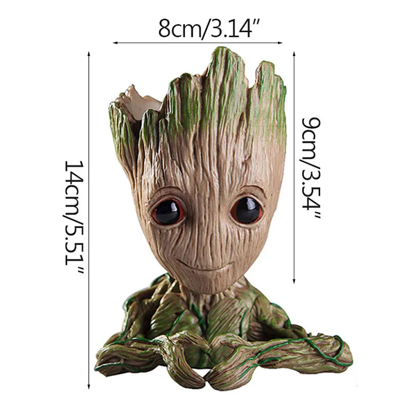 Mini Cartoon Groot Figurine 5cm Office Desktop Display Tree Man Decor