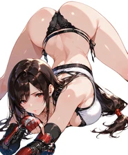 Tifa Lockheart FF7 Waifu Sticker Anime Weatherproof 6" Car Decal Final Fantasy