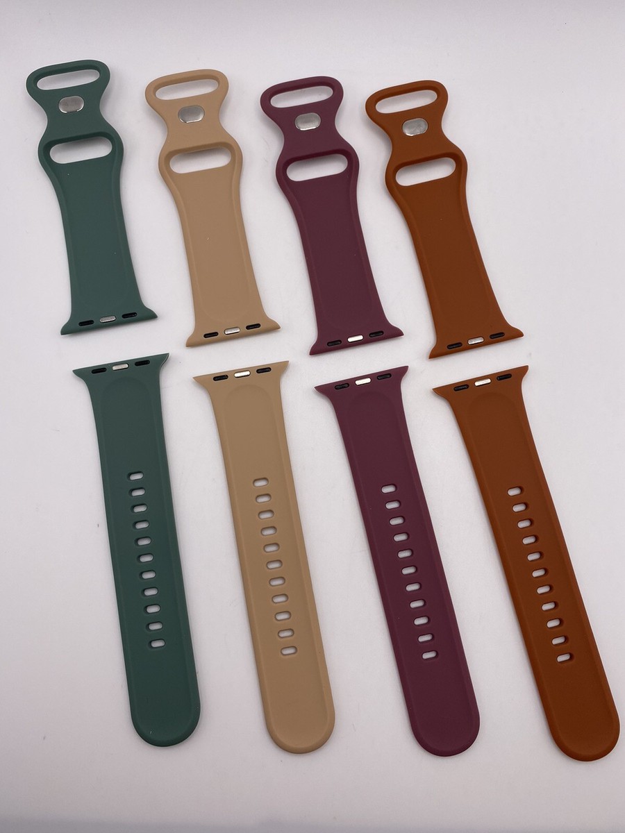 Silicone Floral Engraved Apple Watch Bands Sports iWatch  display picture 1