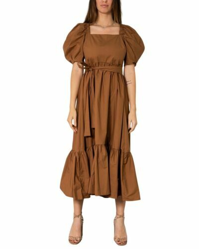 Robe La Fée Maraboutée - Taille 38 (convient Aussi 40) - Couleur Caramel - Coton - Occasion Très Bon état