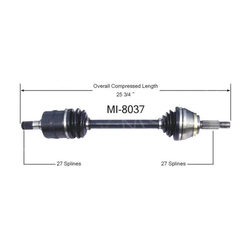 Eje delantero derecho Surtrack para Mitsubishi 3000GT 1993-1999 FWD MT Foto 2 de 4