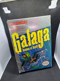 galaga: demons of death nes with box and sleeve