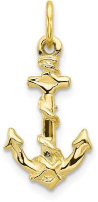 10k Gelbgold Anker Charm 10C563