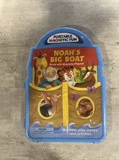 NOAH'S BIG BOAT MAGNETIC BOOK AND PLAYSET By Tracy Harrast - Hardcover **Mint**