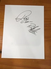 Robert Gibson Ricky Morton Autograph 8x10 WWF Rock N Roll Express