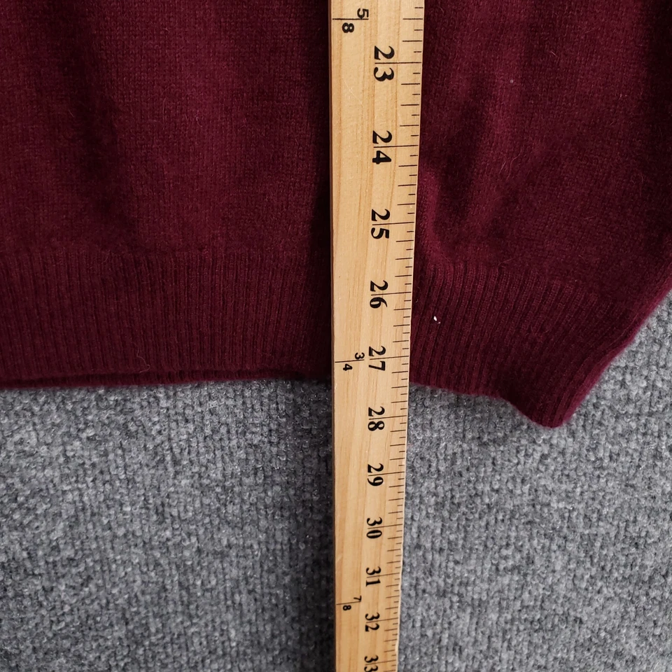 Apt 9 Sweater Mens L Large Red Cashmere Crew Neck Pullover Long Sleeve Knitted - Image 4 of 4