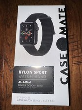 38-40MM Nylon Sport Watch Band - FOR Apple Watch 1/2/3/4/5, Black