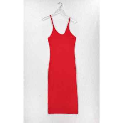 open lace back dress Enza Costa Long Sleeve Cardigan Midi Dress Red Silk-Blend Rib Knit Siz –  Celebrity Owned main image 0